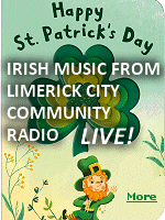 Listen to Limerick City Community Radio, playing Irish music all day.